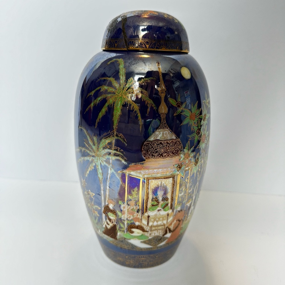 Rare Large Antique Carlton Ware Persian Pattern Vase – Collectible Decor - Picture 9 of 13